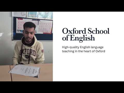 Majed talks about his time at Oxford School of English