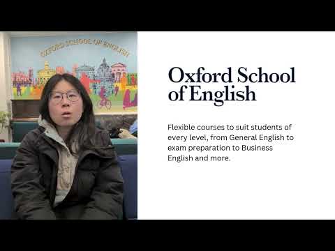 Meng talks about the progress she has made at Oxford School of English